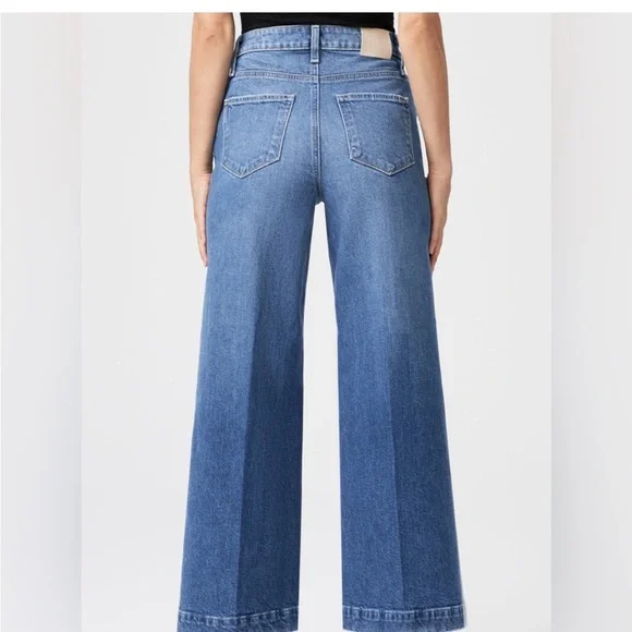 Paige Women’s Harper Ankle Jeans sz 32 Wide Leg - Picture 4 of 8